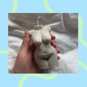 curvy candle - body candle - torso candle - woman candle - curvy candle - body candle - torso candle - female candle - rapeseed wax candle