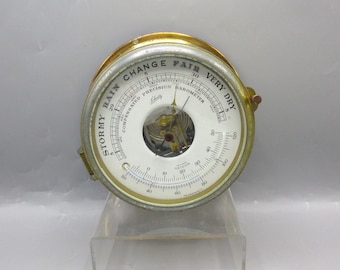 VTG Schatz Precision Ship's Barometer And Thermometer Made in Germany Nautical