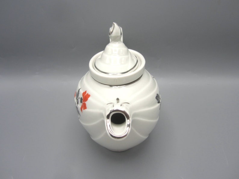 VTG Hall China Red Poppy Aladdin Teapot With Diffuser NM Rare Etsy