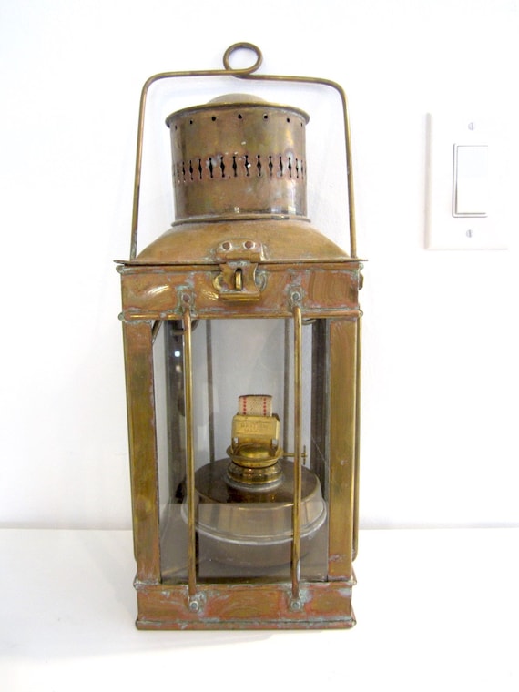 VTG Sherwood's Ltd Hanging Brass Ship's Lantern Birmingham