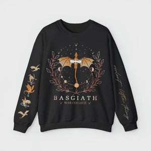 Fourth Wing 3-Sided Shirt, Basgiath War College Sweatshirt, Dragon Rider, Violet Sorrengail,Fantasy Reader,Xaden Riorson,Riders Quadrant