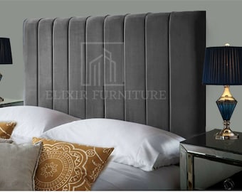 Brooklyn Plush Velvet Headboard - 24" Height - All Sizes & Colours