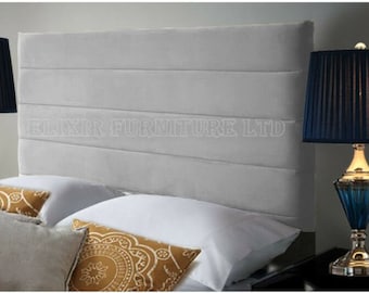 Bellaire Plush Velvet Headboard - 24" Height - All Sizes & Colours