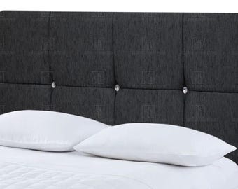 Deluxe Chenille Fabric 20" Upholstered Bed Headboard - All Sizes & Colours
