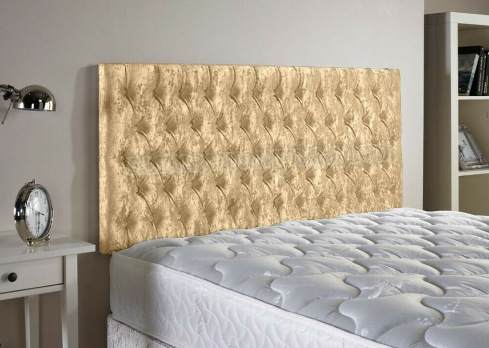 Chesterfield Crush Velvet Headboard 24 Height All Etsy UK