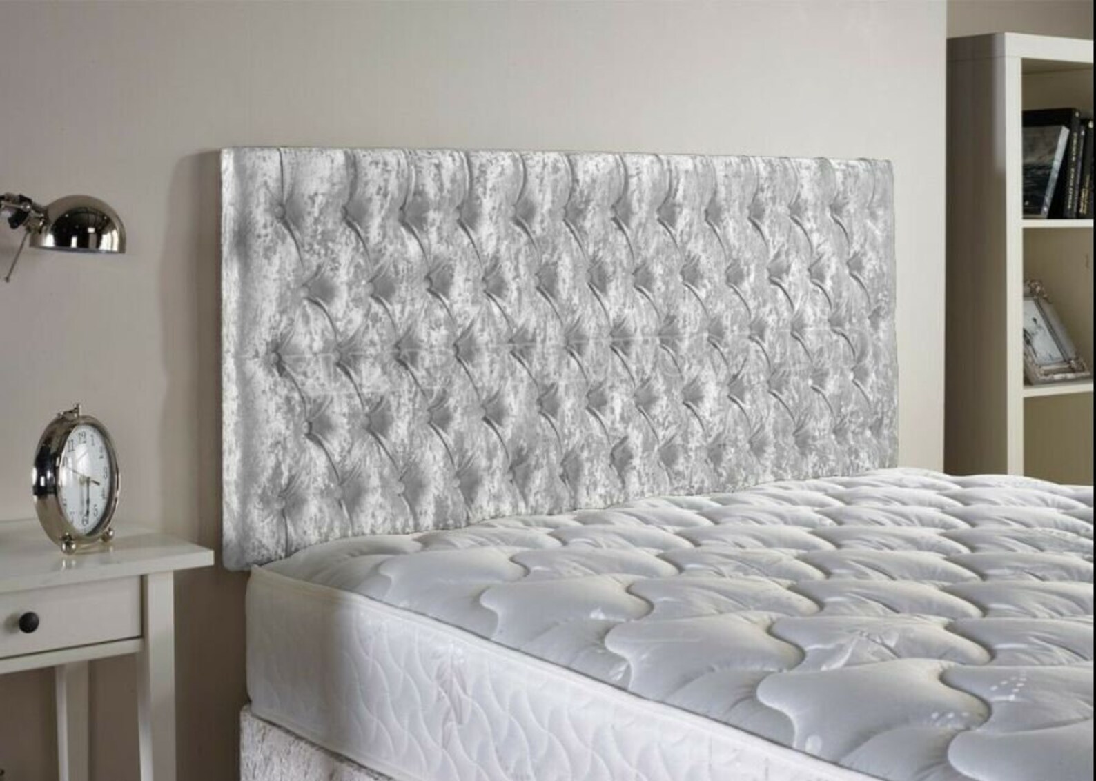 Chesterfield Crush Velvet Headboard 24 Height All Etsy UK