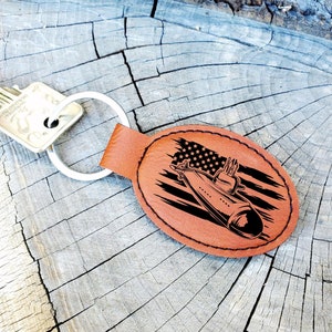 Personalized Submarine Keychain • Custom Navy Military Keyring