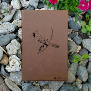 Personalized Cardinal Nature Journal  Notebook | Bird Diary with Lined Pages for Nature Lover | Birdwatcher Book