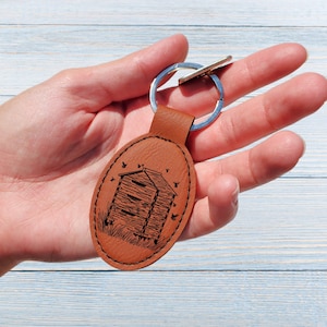 Personalized Beekeeper Keychain • Custom Beekeeping Beehive Keyring | Apiary