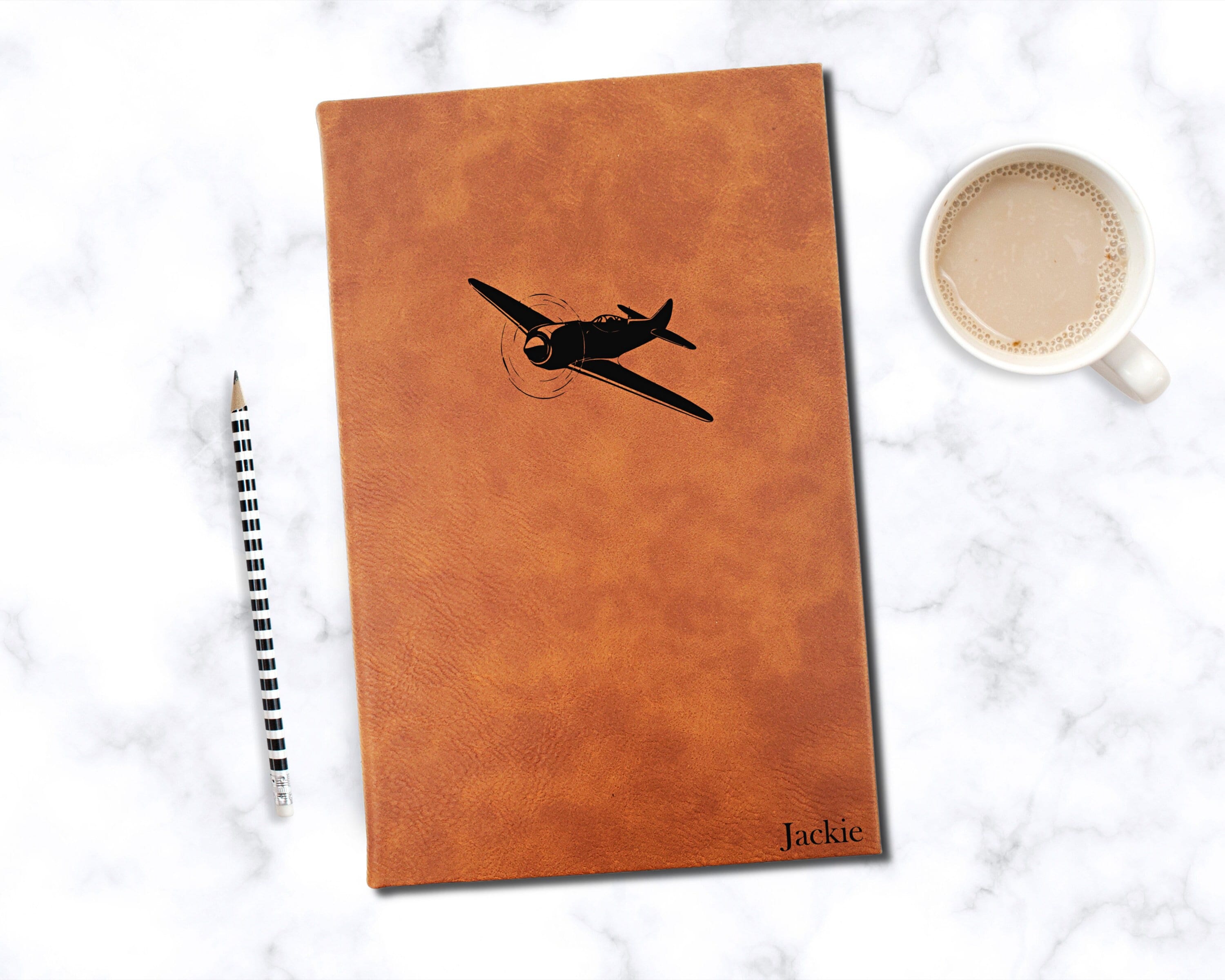 Pilot Journal Personalized Flight Log Notebook | Unique Vintage ...