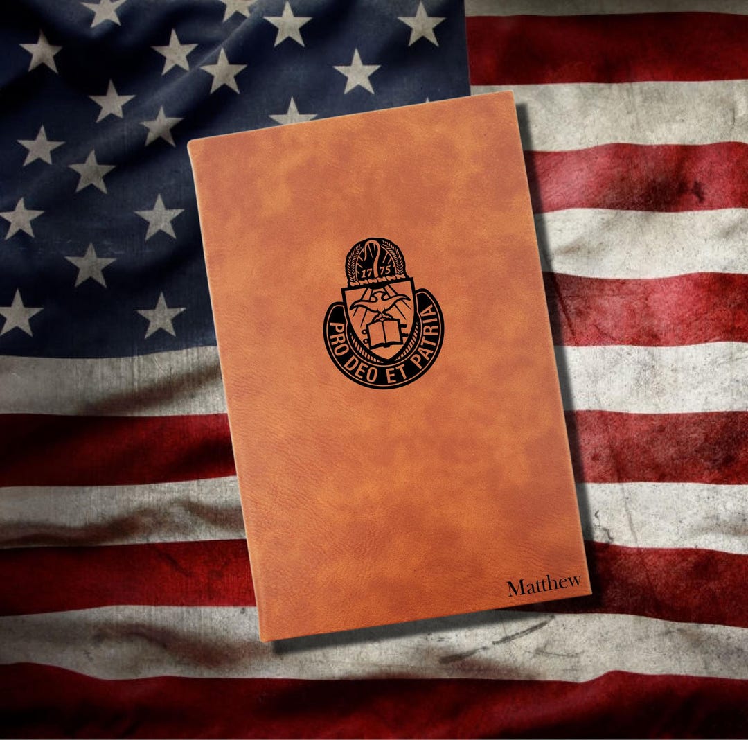 Personalized Army Chaplain Journal | Unique US Military Deployment Gift ...