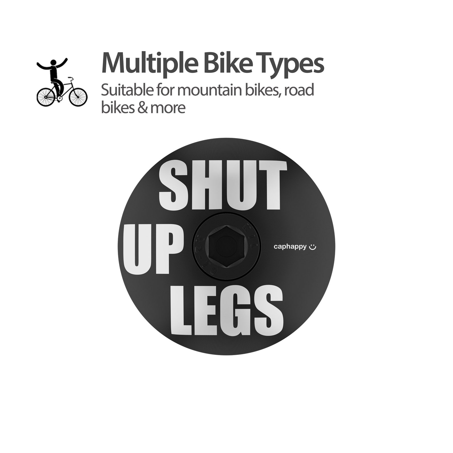 Shut up Legs Bike Stem Cap With Bolt, Bike Headset Top Cap, Bicycle
