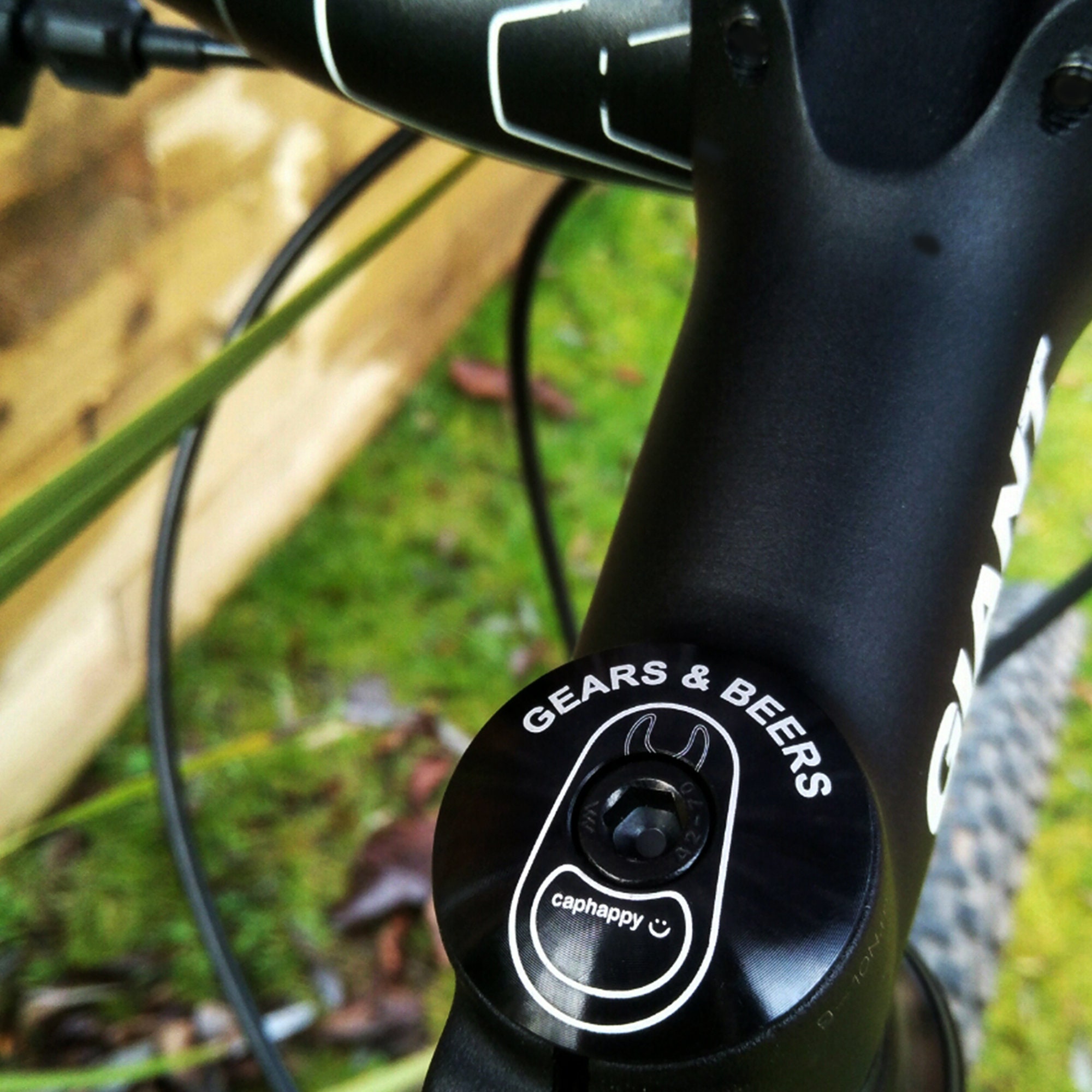 Personalised Date Bike Headset Cap For Cyclists