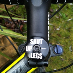 Shut Up Legs - Bike Stem Cap with Bolt, Bike Headset Top Cap, Bicycle Headset Top Cover, Gifts for Cyclists