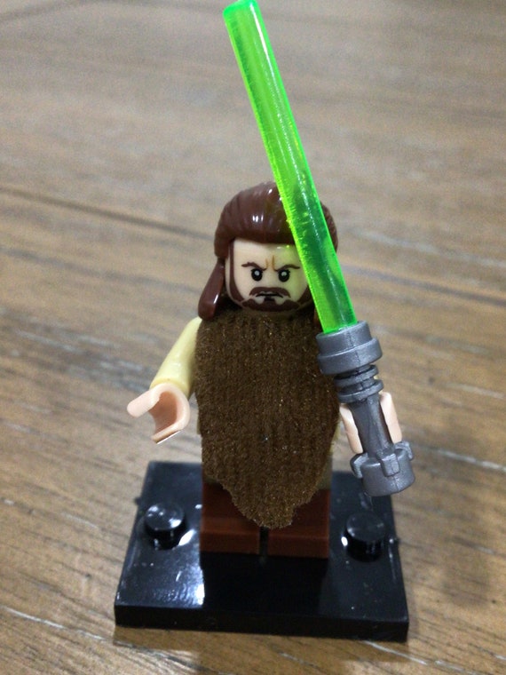 Qui Gon Jinn Custom Minifigure Etsy
