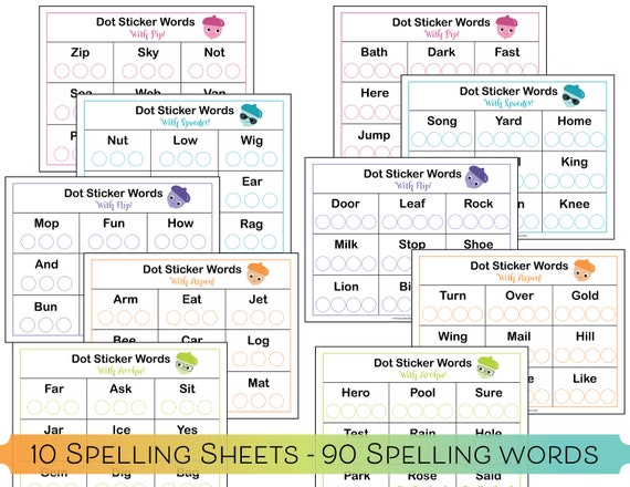 1st grade spelling words spelling printable first grade etsy australia