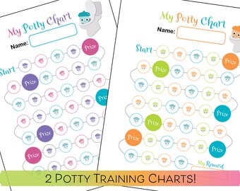 Tabla de entrenamiento para ir al baño / Mi tabla para ir al baño / Tabla de pegatinas / Tabla de recompensas para niños pequeños / Tabla de incentivos / Tabla de recompensas para ir al baño imprimible / Tabla de premios