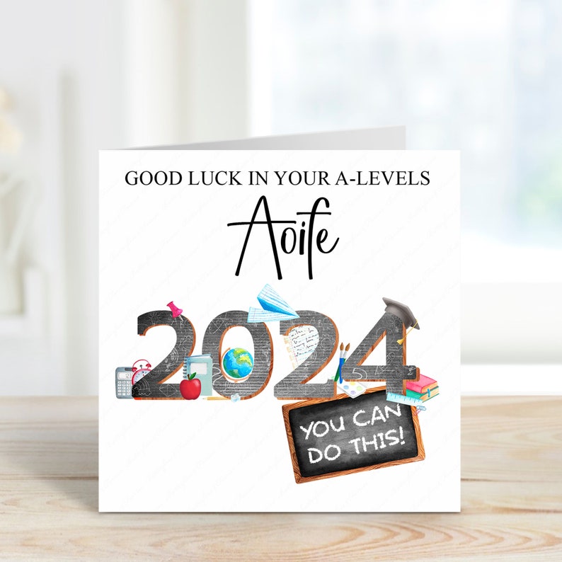 Personalised Good Luck GCSE Card: Student Exams, School Leaver - Etsy UK