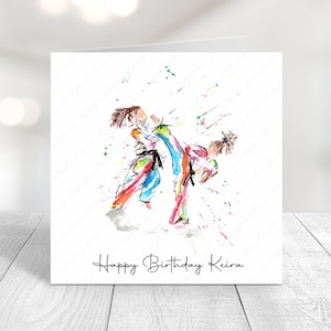 Personalised Martial Arts Party Stickers Sheet For Sweet Cones - Matte Or Gloss Finish, UK Made