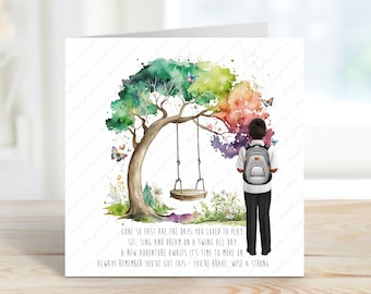 Personalised School Leavers Card: Graduation Keepsake