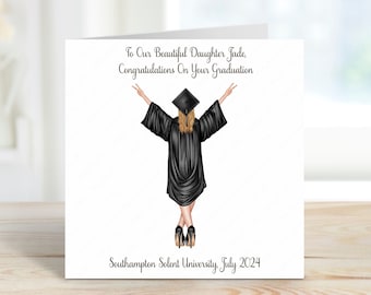 Personalised Graduation Card for Her: Class of 2025