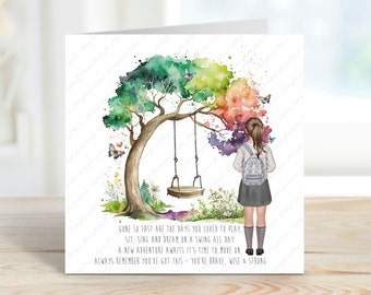 Personalised School Leavers Card: Graduation Keepsake