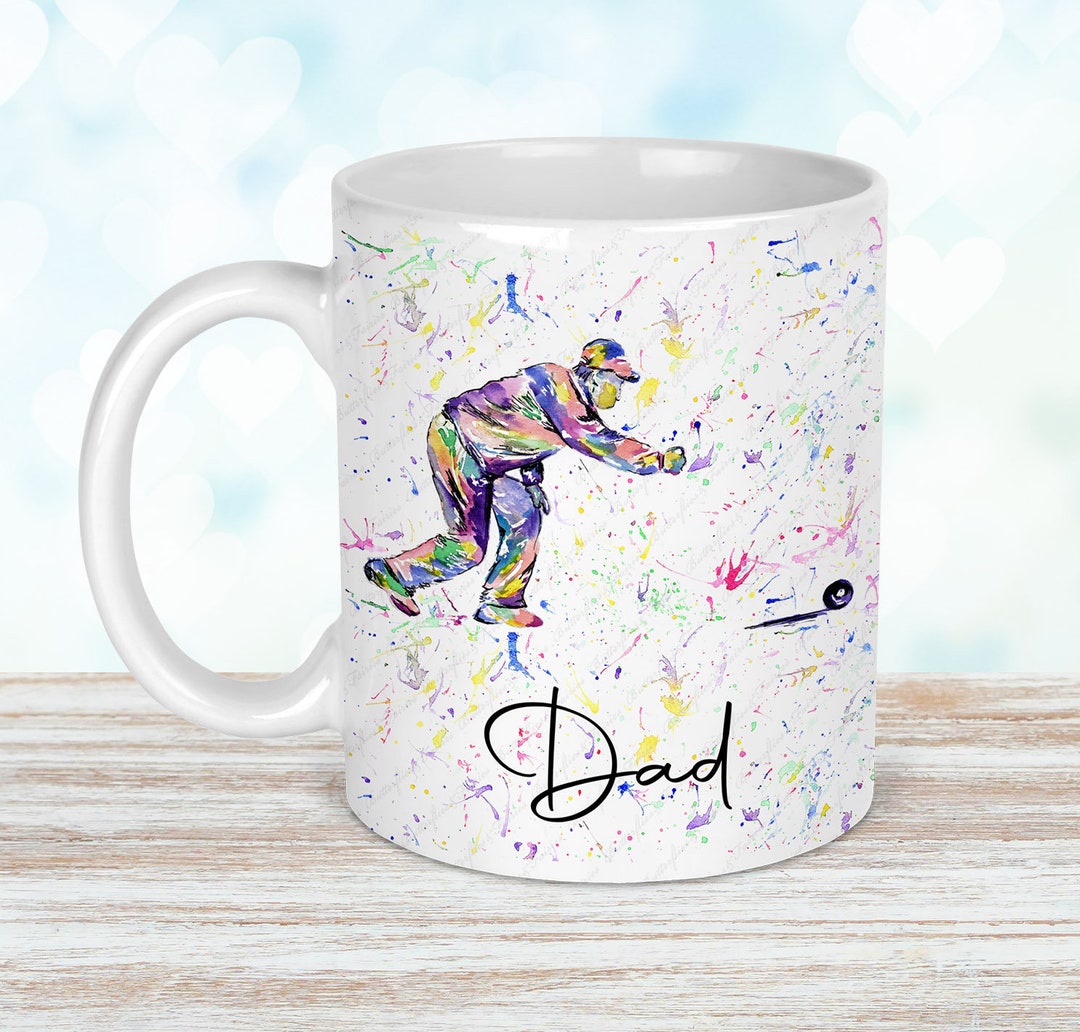 Personalised Crown Green Bowling Mug, Crown Green Bowling Gift, Bowling
