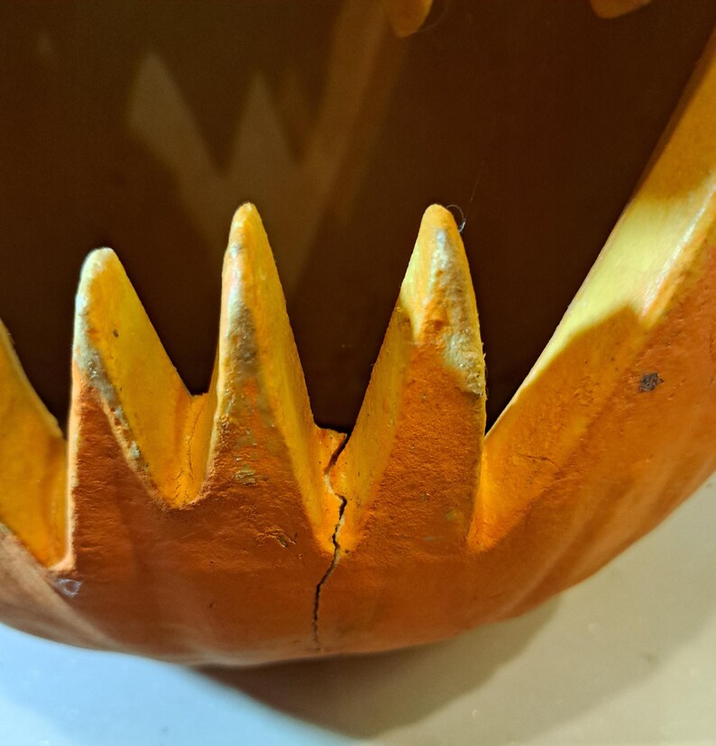 1993 Trendmasters Blow Mold Foam Pumpkin JOL - Etsy