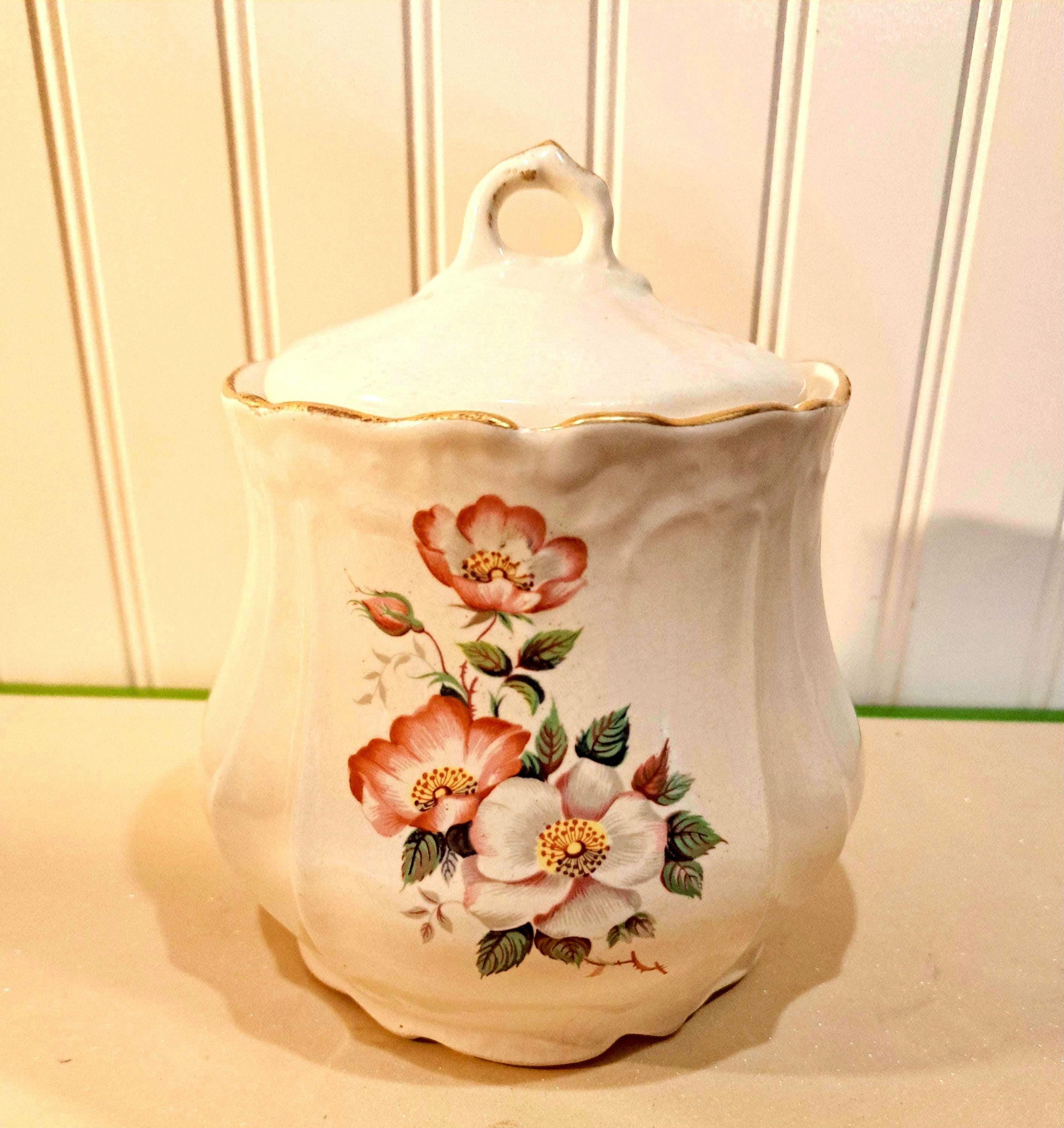 Antique Biscuit Jar - Etsy