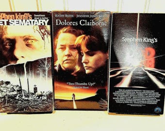 Vintage Stephen King VHS Movies