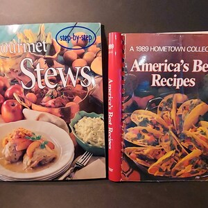 Lot of 2 Vintage Cookbooks