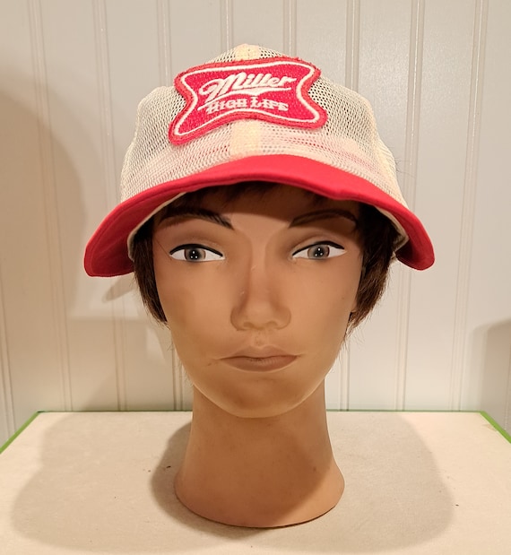 Vintage Short Bill Miller High Life Snapback Hat Etsy