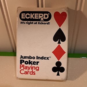 Eckerds Jumbo Index Poker Playing Cards