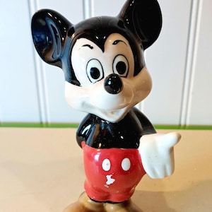 Disney Ceramic Mickey Mouse Figurine image 1