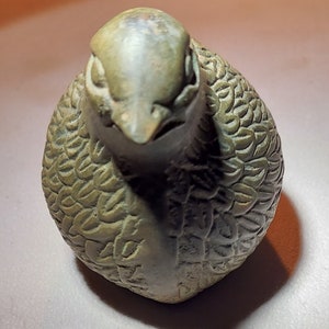 Vintage Brass Quail Figurine