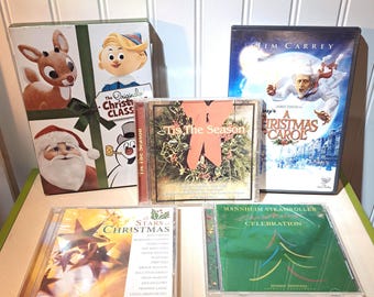 Christmas Dvd/Cd Lot