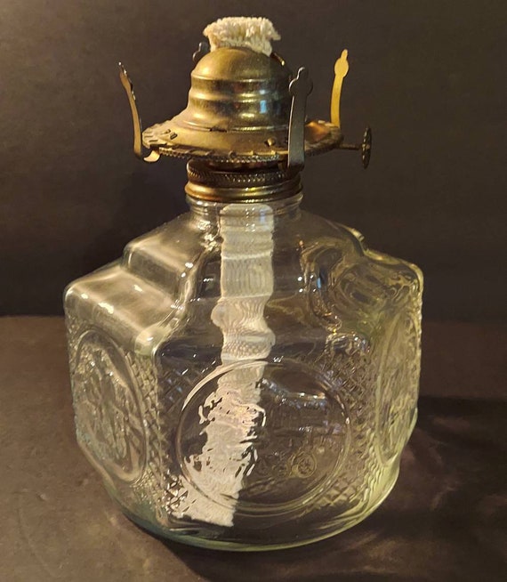 Vintage Lamplight Farms Kerosene Lamp Base Etsy