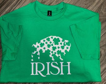 Iers t-shirt met buffelglitter