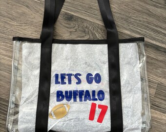 Doorzichtige stadiontas/tas/tas van Buffalo Bills