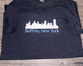 shirt buffalo new york skyline