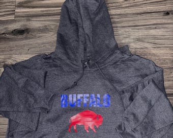 Buffalo NY staande buffel sweater met lange mouwen