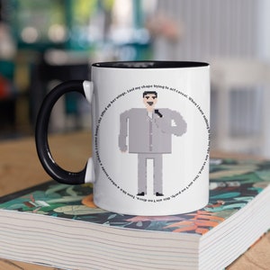 David Byrne Mug, David Byrne Big Suit Coffee Mug