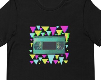 Retro 80s VHS Tape Shirt, 80s Nostalgia Tshirt, 90s Nostalgia, Old School Tee, Vintage Cassette T-Shirt, Cool Funny Tech T Shirts, Vibe Gift