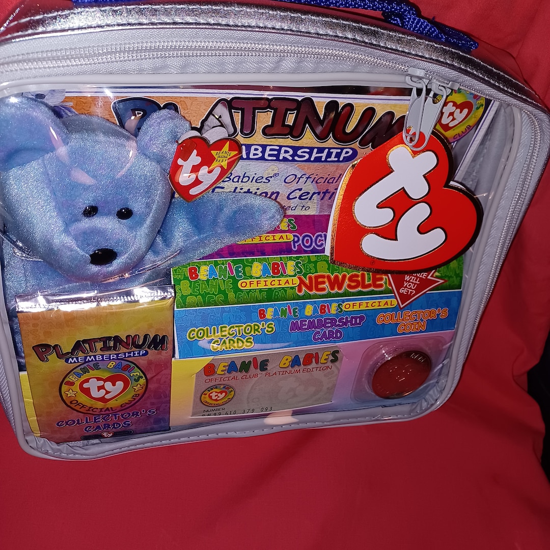 Ty Beanie Babies Official Club Kit Platinum Edition New Etsy