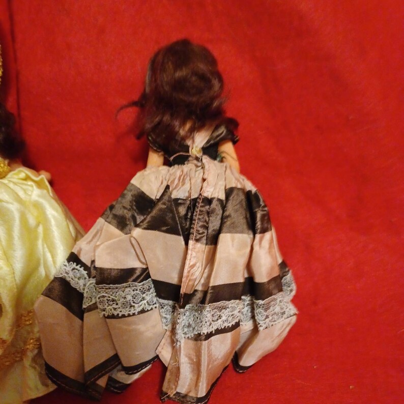 Vintage Storybook Dolls 2 Antique Decorative Dolls Eyes Open and Close