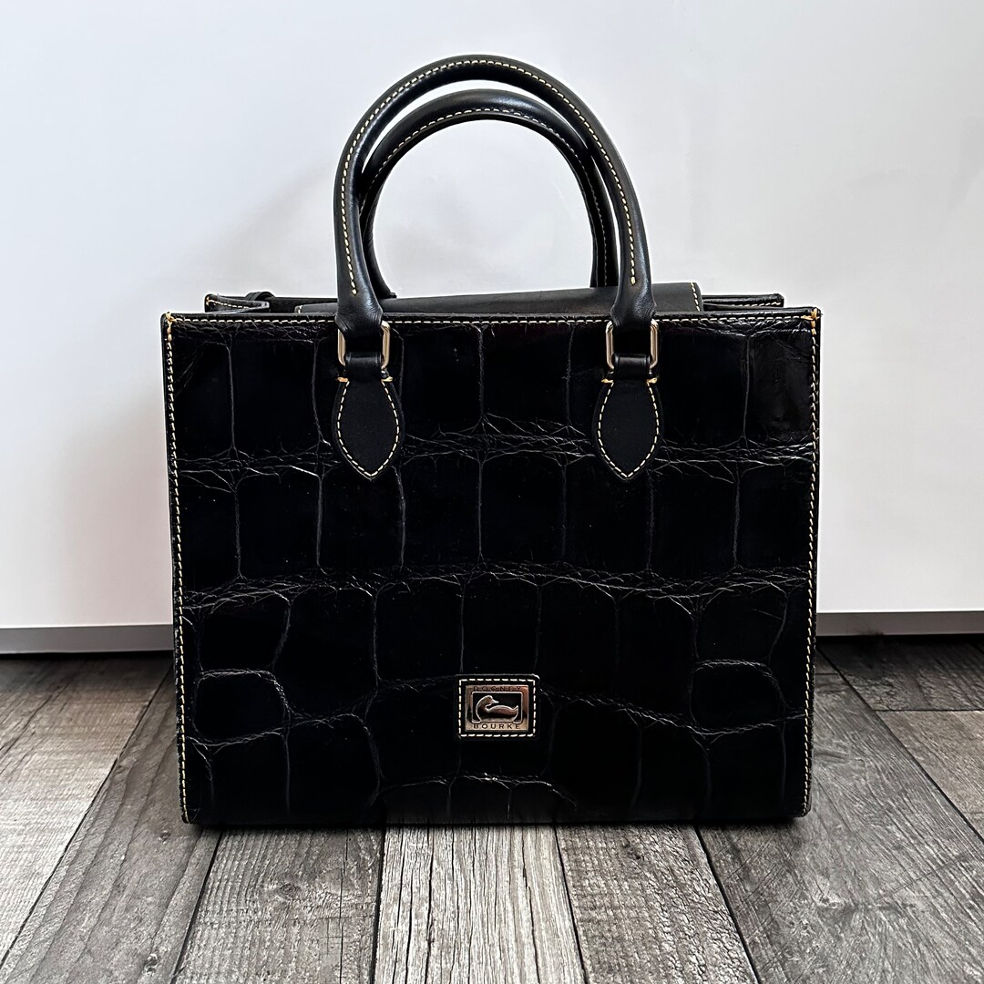 Dooney & Bourke Black Leather Bag Etsy