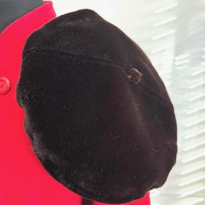 Gilly Forge for Neiman Marcus-Rich Brown Velvet Beret gilly forge Products for Sale up to 90% Off Retail: Poshmark main image 2