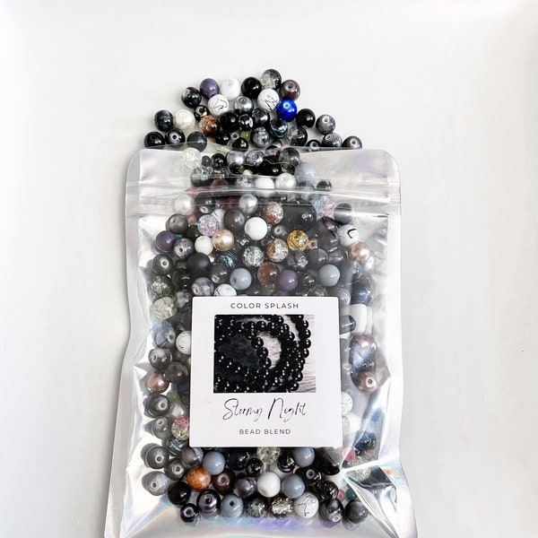 Stormy Night Bead Blend (4oz) Exclusive Assorted Bead Soup Variety Mix