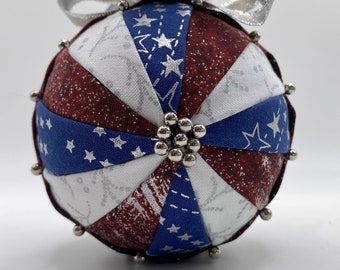 Patriotic Series 2021: Quilted Stripes Ornament