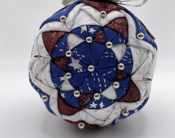 Patriotic Series 2021: Quilted Mandala Ornament